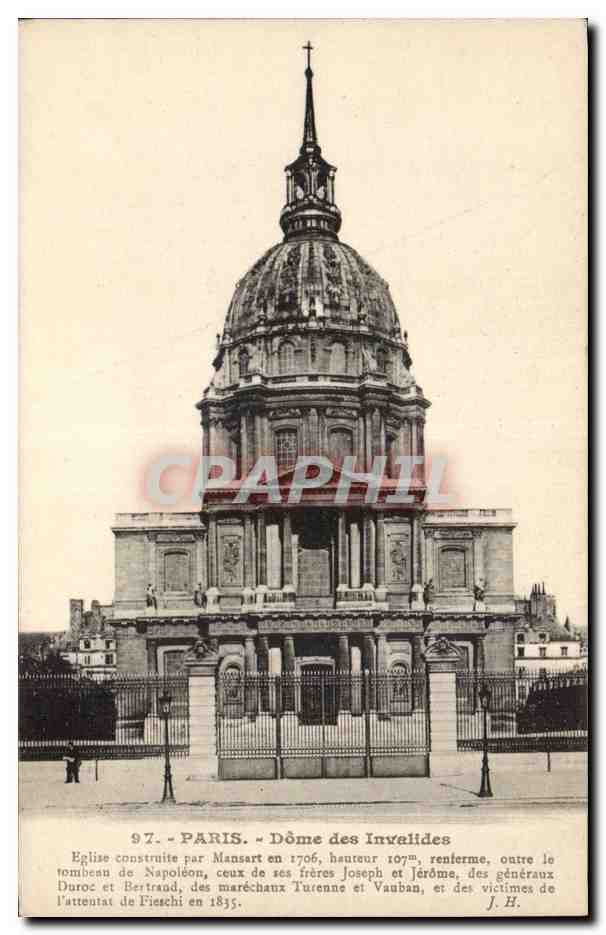 Paris CPA Dome des invalides