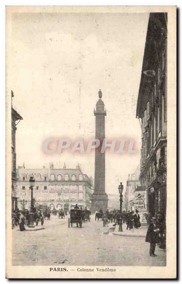 Paris CPA Colonne Vendome