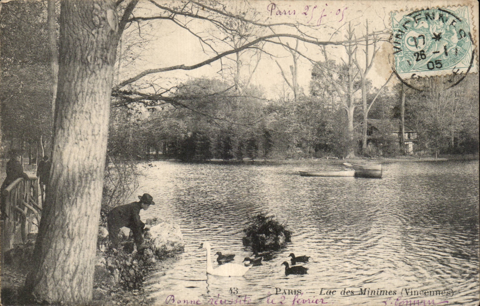 Paris CPA Lac des Minimes Vincennes