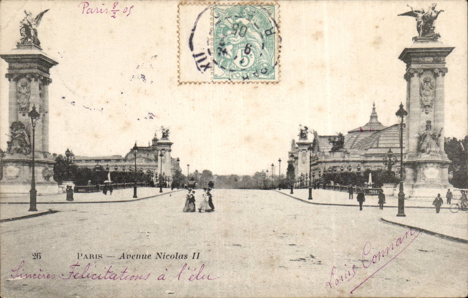 Paris CPA Avenue nicolas II