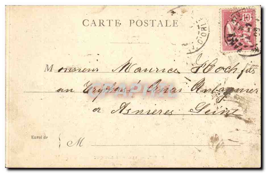 Paris CPA Vue panoramique — Rückseite