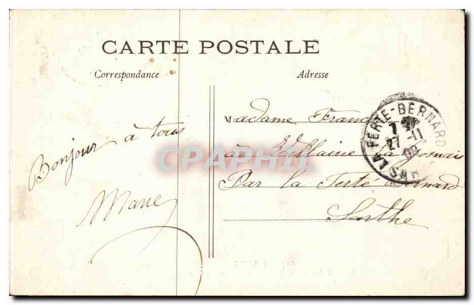 Paris CPA Une allee aux Buttes Chaumont  — Rückseite