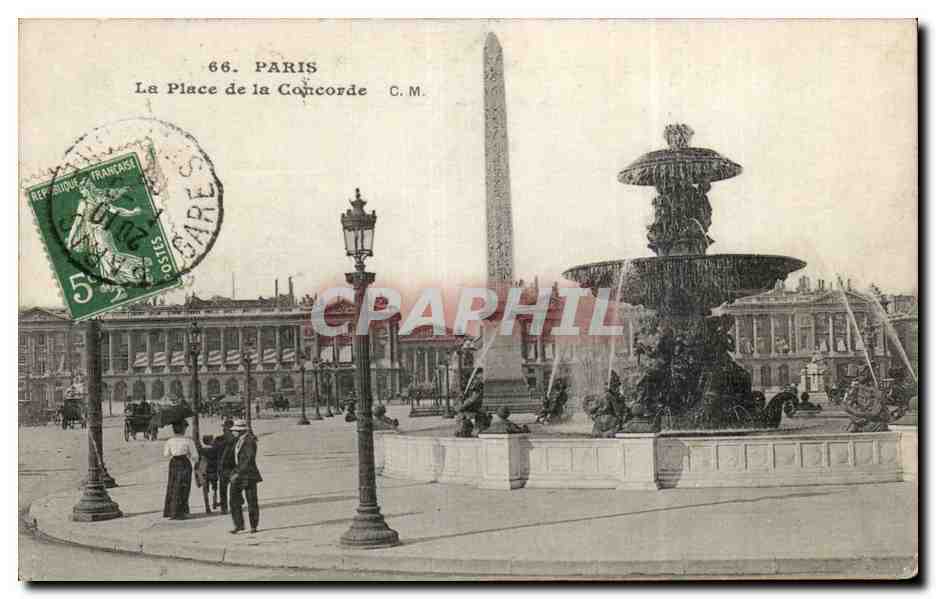 Paris CPA Place de la concorde