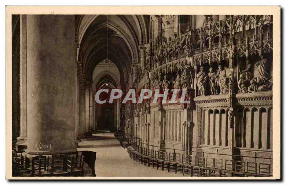 Chartres (Eure-et-Loir) — Intérieur de la Cathédrale - Le Déambulatoire — Éditions d'Art YVON, Paris