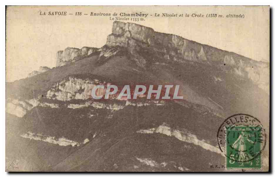 CPA Environs de Chambery Le Nivolet et la Croix 