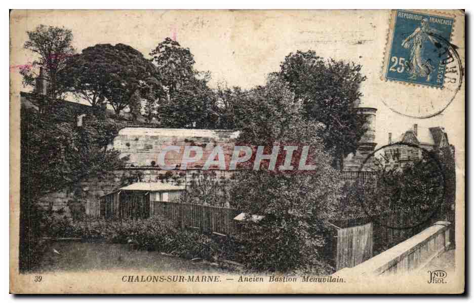 CPA Chalons sur marne Ancien bastion Meauvilain