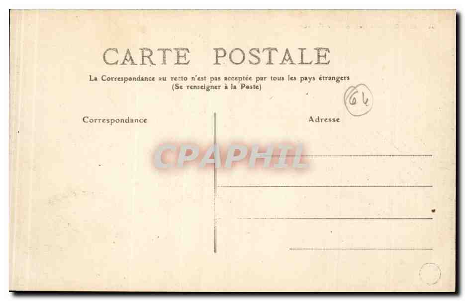 CPA Bayonne La porte de France — Verso