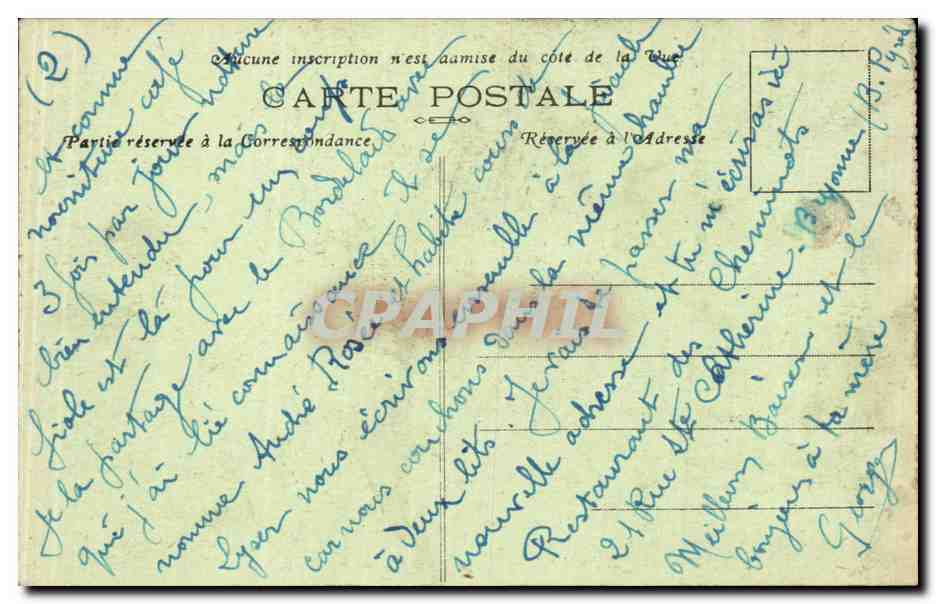CPA Bayonne Pont Mayou et petit Bayonne — Verso