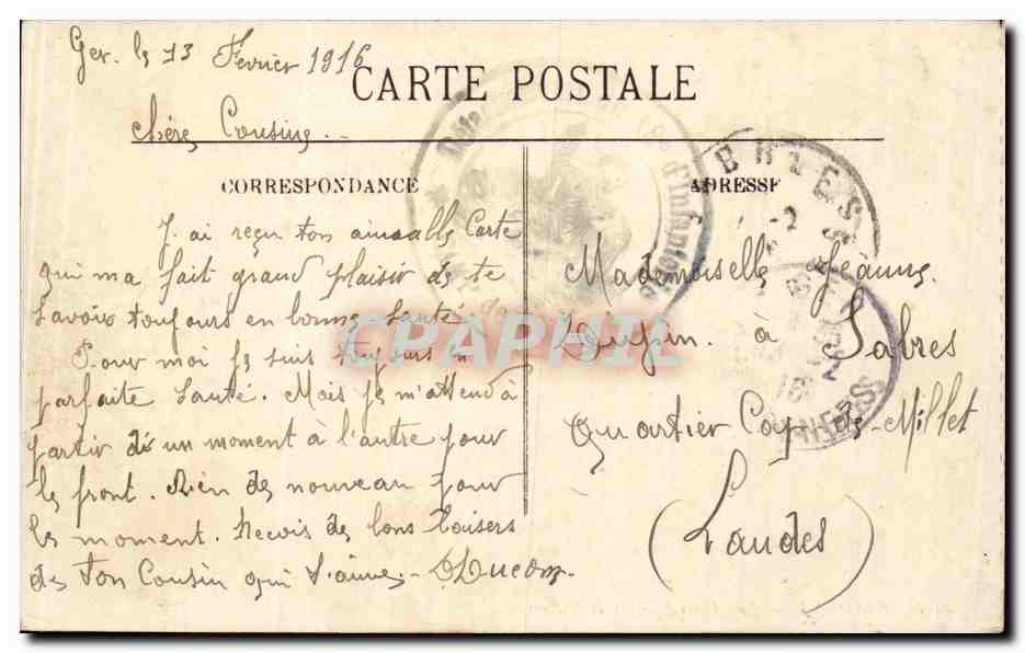 Bayonne — Les Allées Marines et le Port — LL. — N° 103 — Back