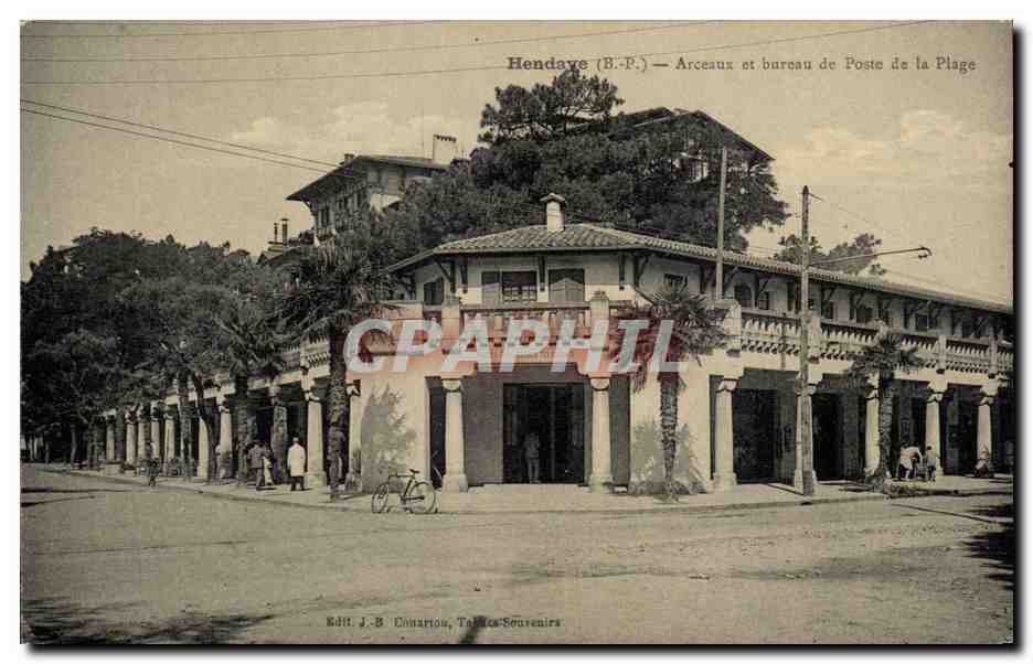 Hendaye (B.P.) — Arceaux et bureau de Poste de la Plage