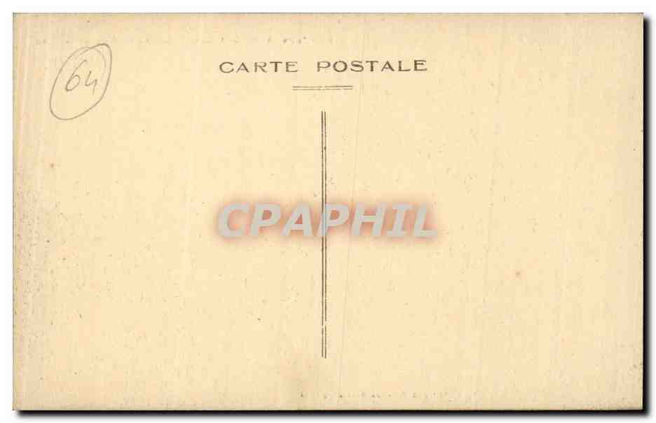 Hendaye (B.P.) — Arceaux et bureau de Poste de la Plage — Verso