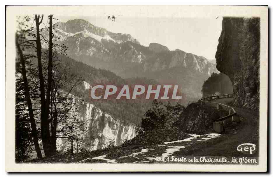 CPA Route de la Charmette Le grand sion