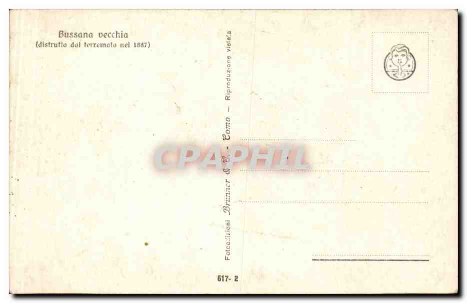 CPA Italie italia Bussan vecchia  — Rückseite