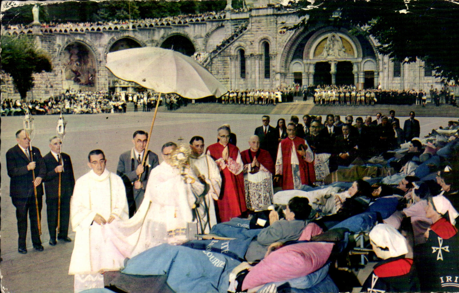 CPSM Lourdes Benediction des malades