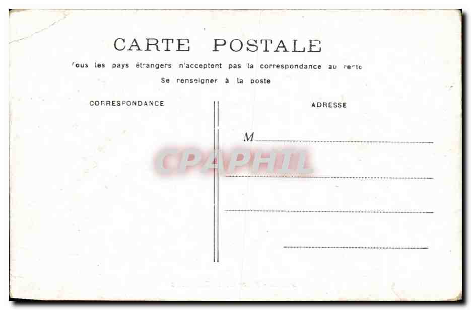 CPA Paris Place de la Concorde — Verso