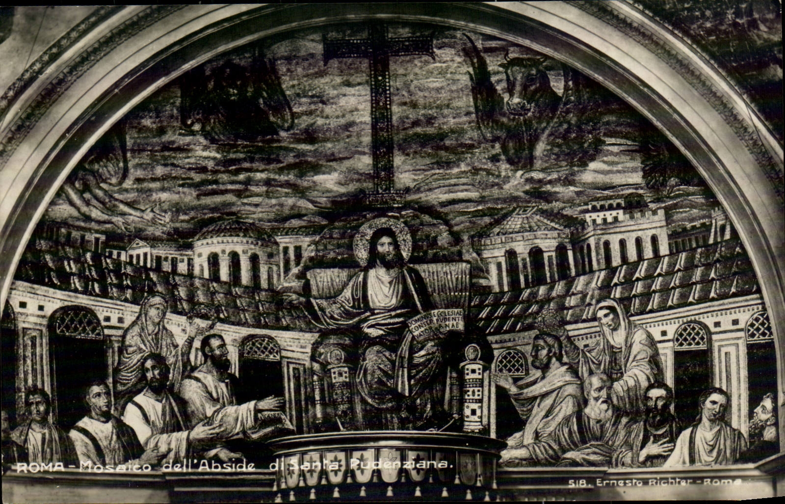 CPA Italie Italie Roma Mosaico dell abside 