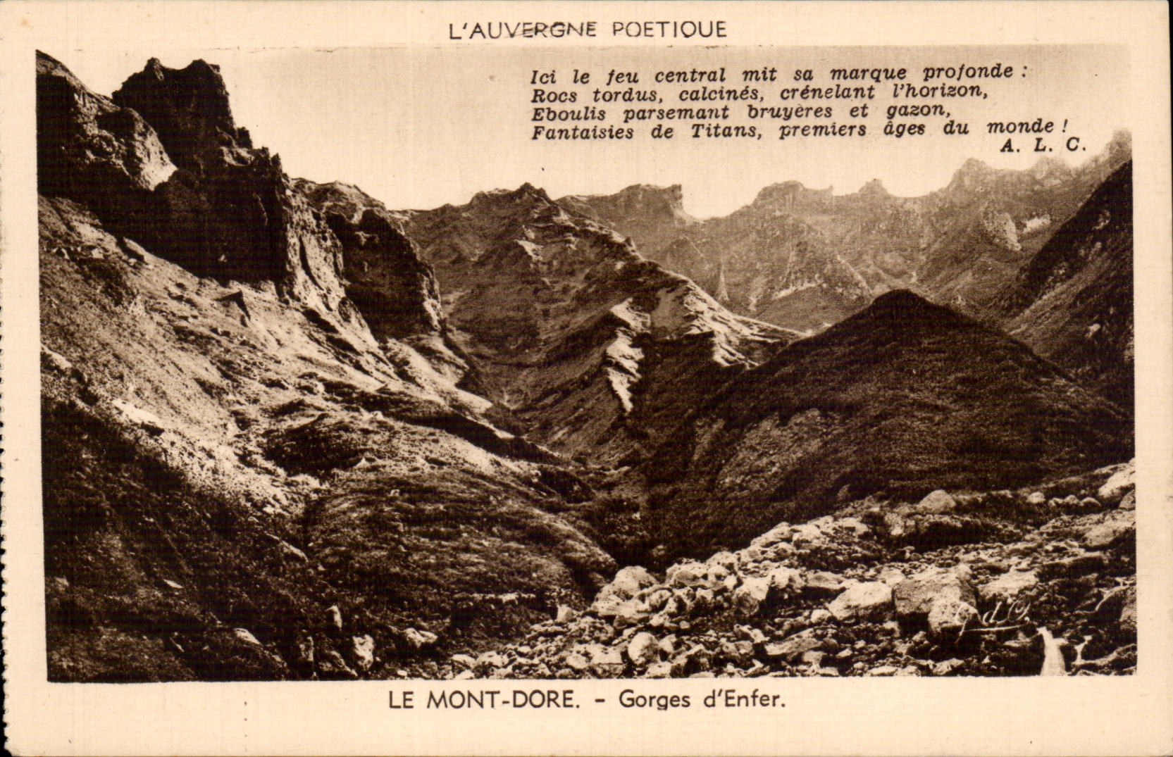 CPA Le Mont Dore Gorges d'enfer