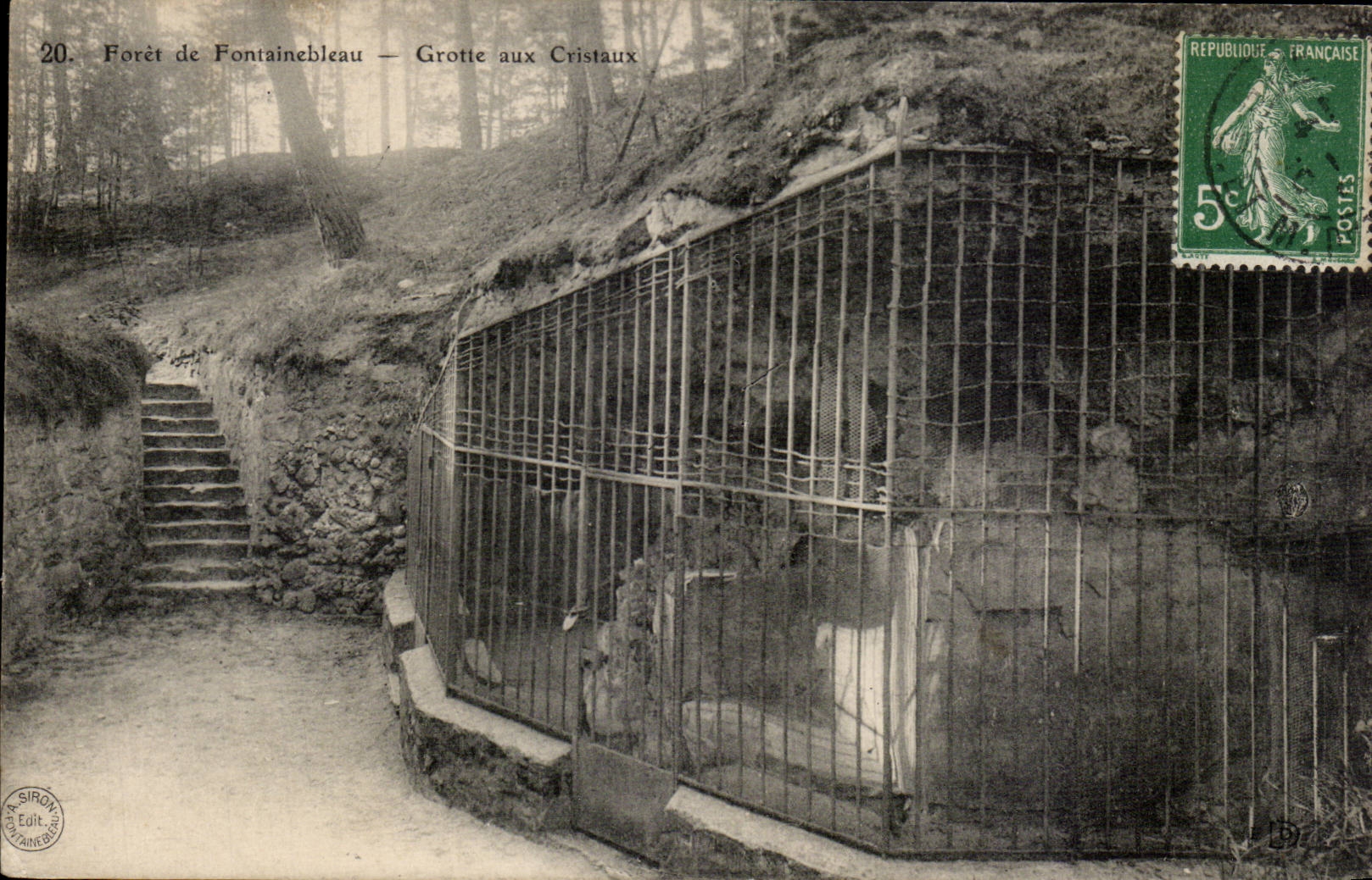 Woud van Fontainebleau — Kristalgrot — Uitgever SIRON (n°20)