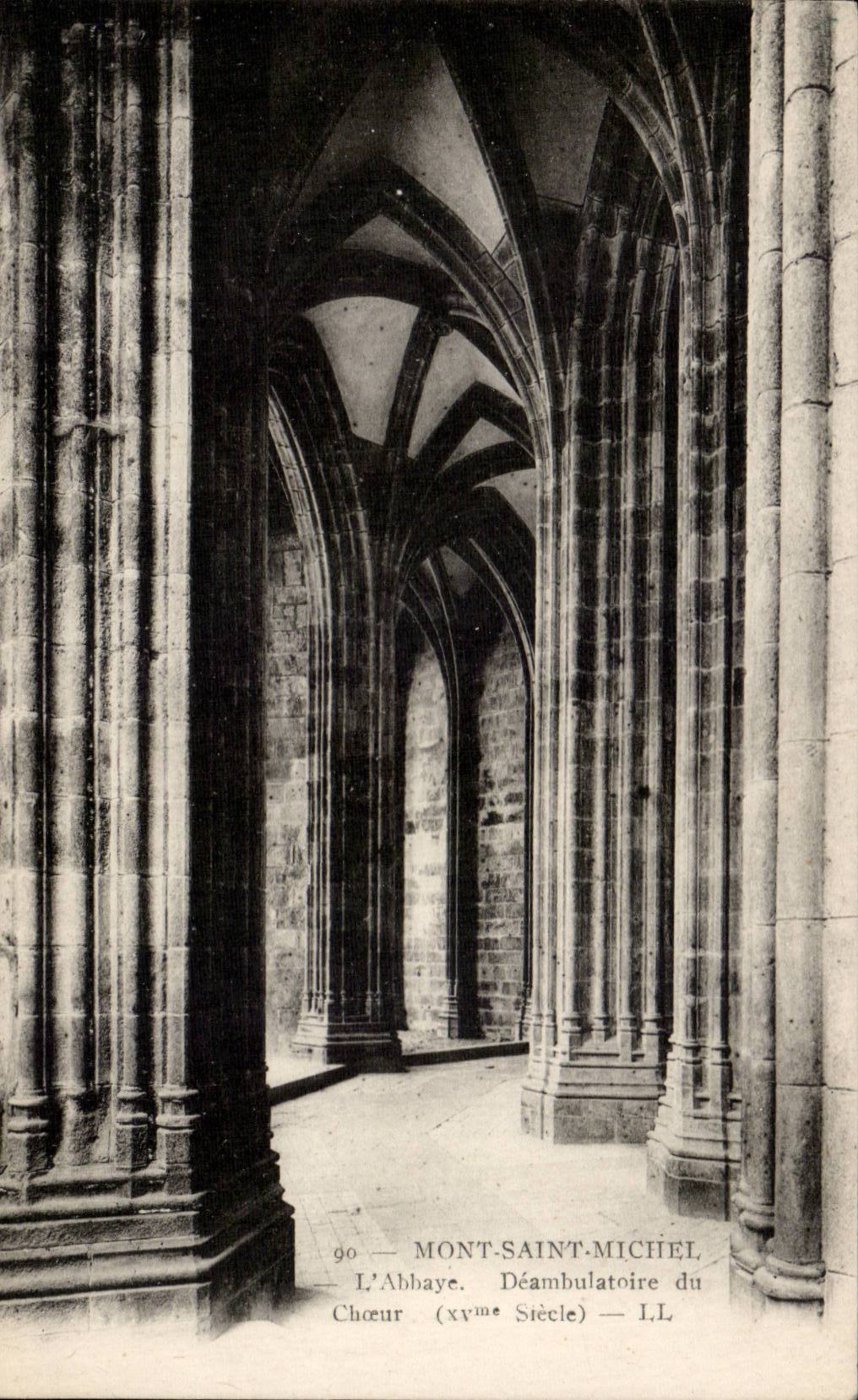 Mont-Saint-Michel — L'Abbaye. Déambulatoire du Chœur (xvme siècle) — I.L.