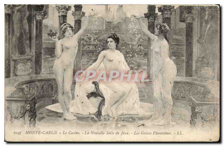 CPA Monte Carlo Monaco Le casino La nouvelle salle de jeux Les Trois Graces florentines