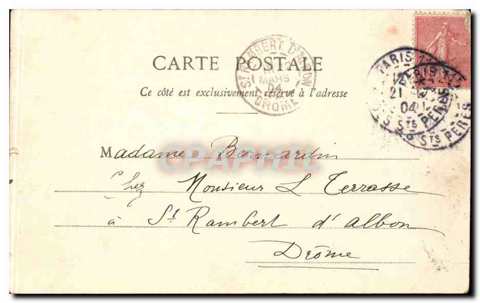 Paris CPA Bois de Boulogne Allee des Acacias Caleche Chevaux — Rückseite