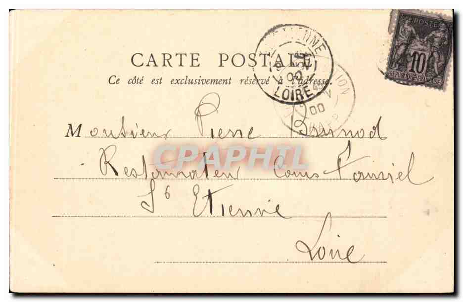Paris CPA Eglise de la Madeleine — Rückseite