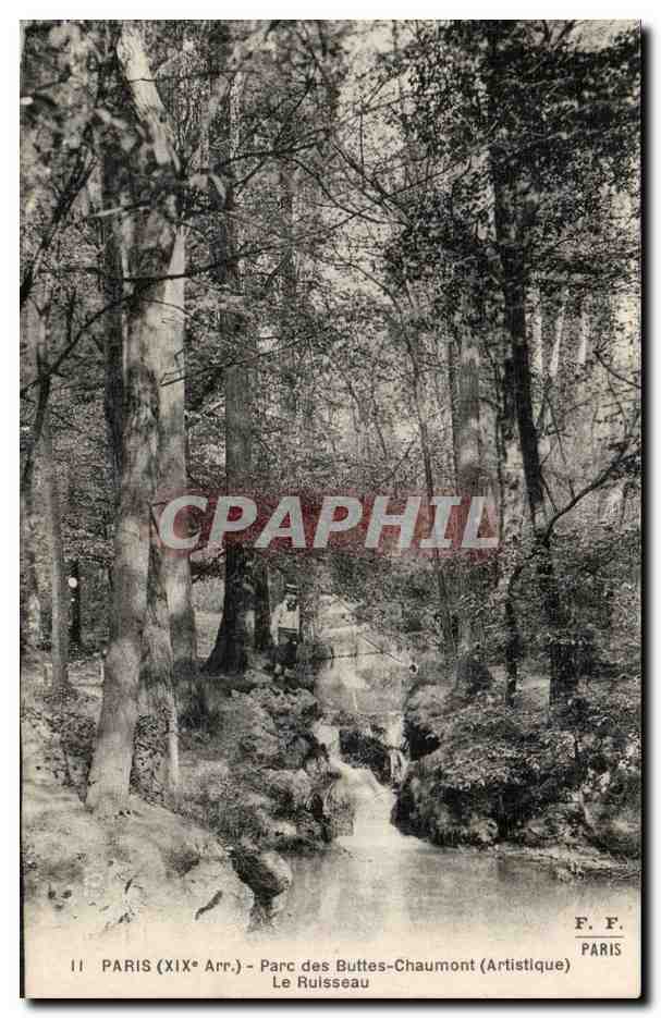 Paris CPA Parc des Buttes Chaumont Le ruisseau