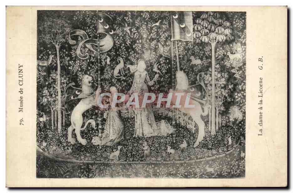 Paris CPA Musee de Cluny La dame a la Licorne