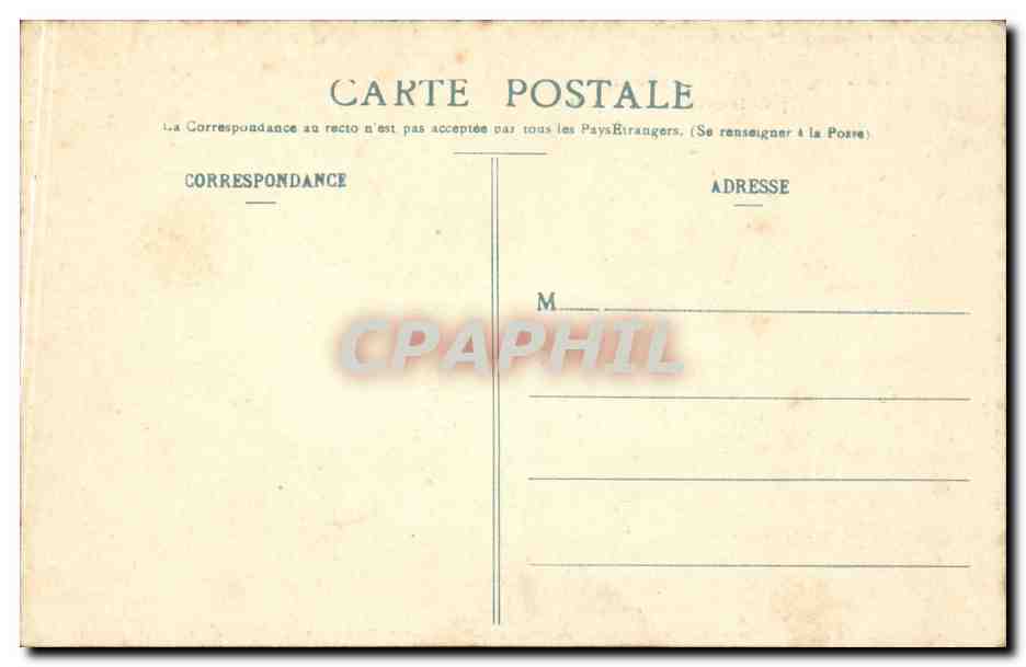 Paris CPA Place de la Nation Le triomphe de la Republique par Dalou — Rückseite