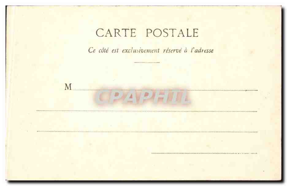 Paris CPA Hotel de ville — Verso