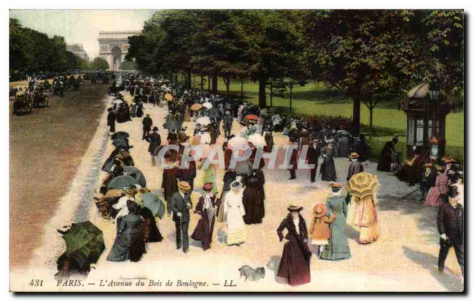 Paris CPA Avenue du Bois de Boulogne