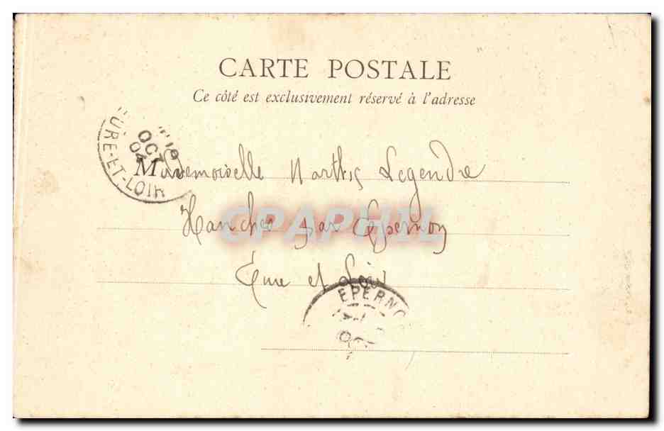 Paris CPA Rue de Rivoli — Rückseite