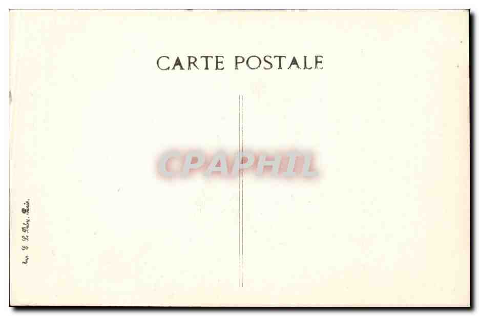 Paris CPA Palais du Senat — Rückseite