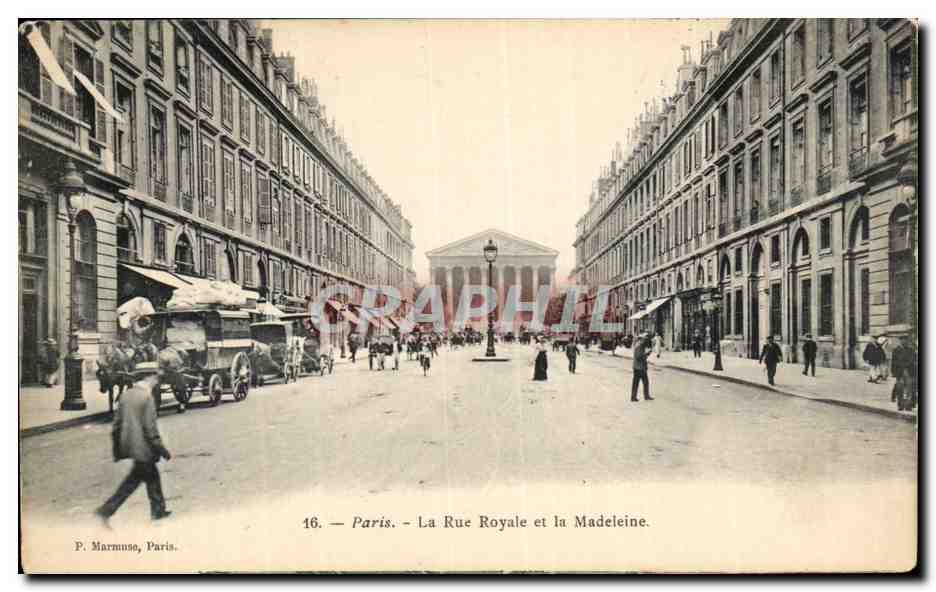 Paris — La Rue Royale et la Madeleine — P. Marmuse, Paris, n°16