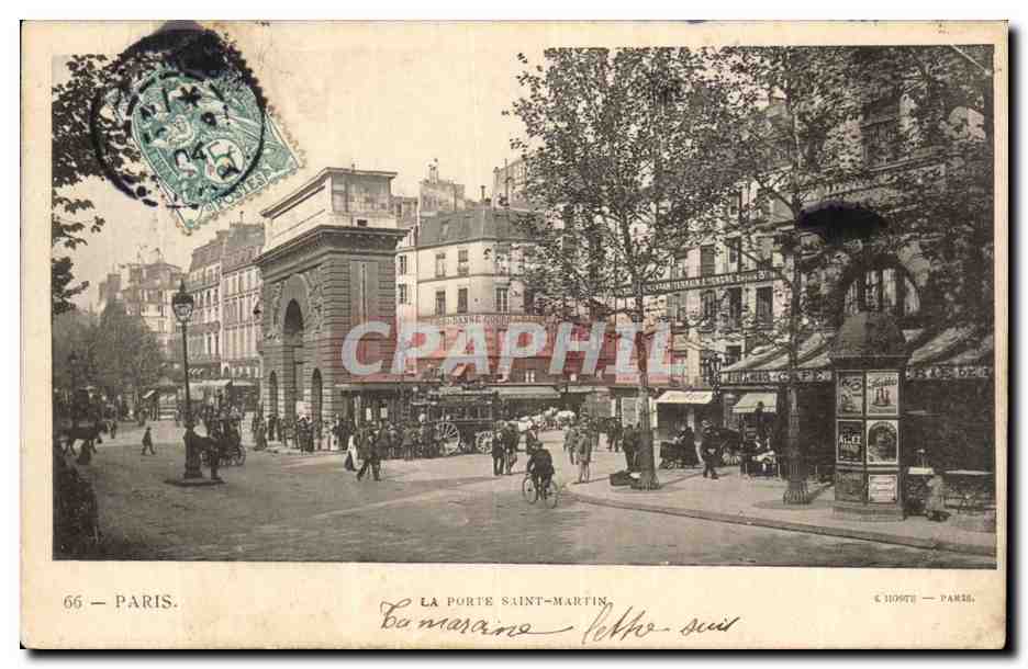 Paris CPA La porte St martin