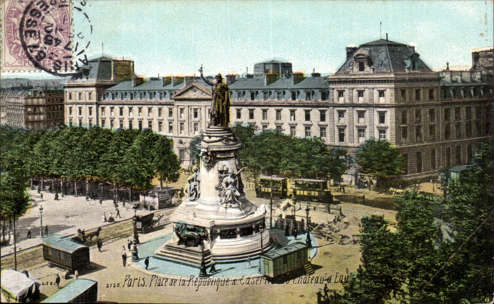 Paris CPA Place de la Republique 