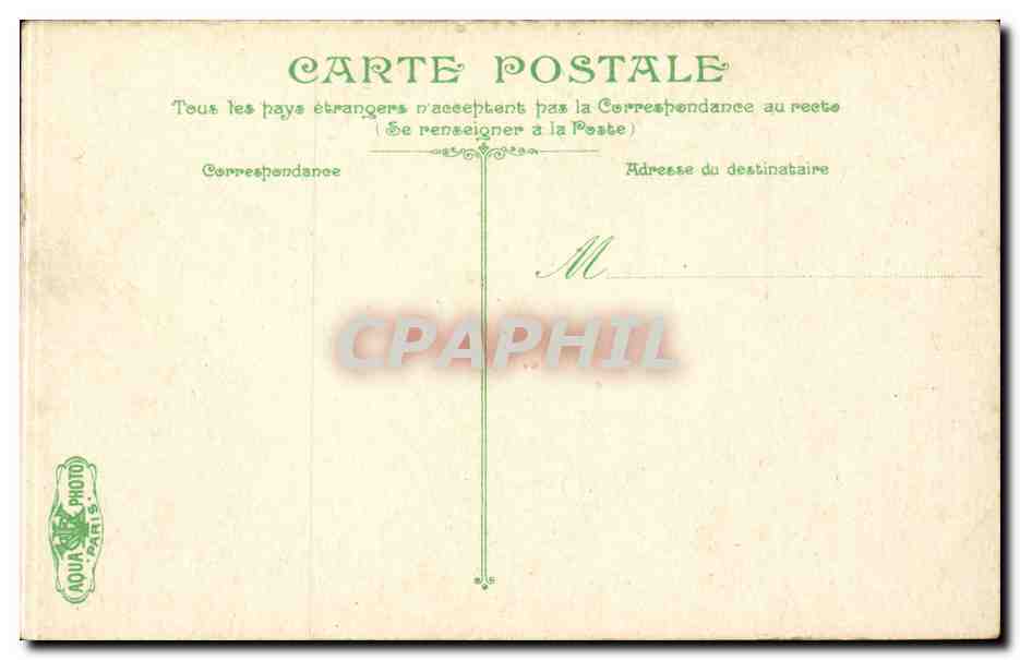 Paris CPA Parc Monceau Monument Guy de Maupassant Enfants — Rückseite