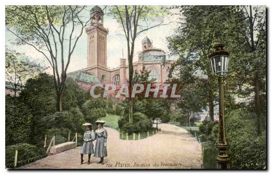Paris CPA Jardins du Trocadero Enfants