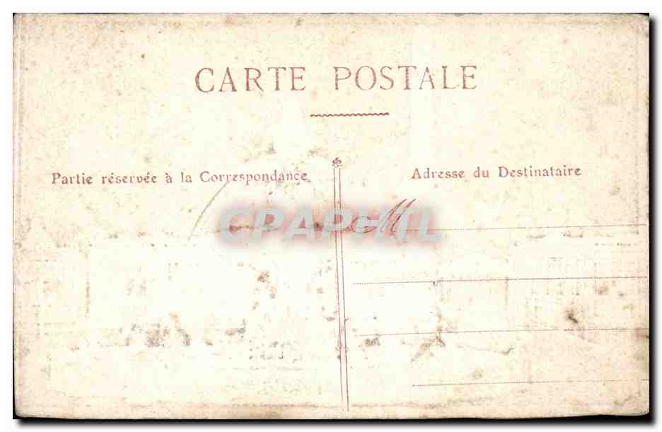 Paris CPA Place de la concorde — Verso