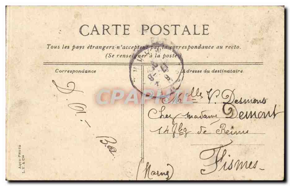 Paris CPA Bois de Boulogne Le lac de Madrid — Rückseite