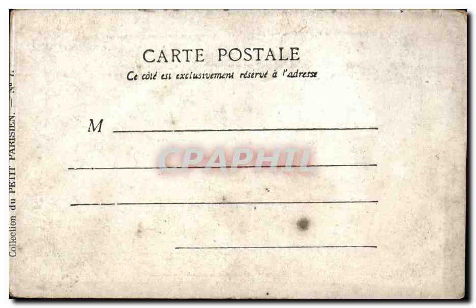Paris CPA Notre Dame — Rückseite