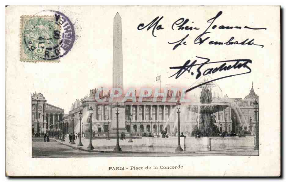 Paris CPA Place de la Concorde