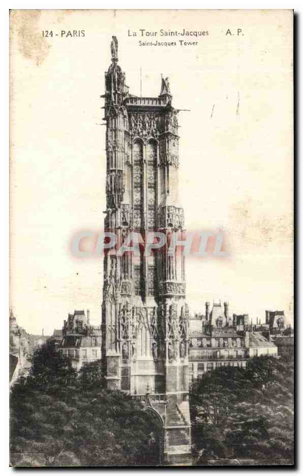 Paris CPA La Tour Saint Jacques