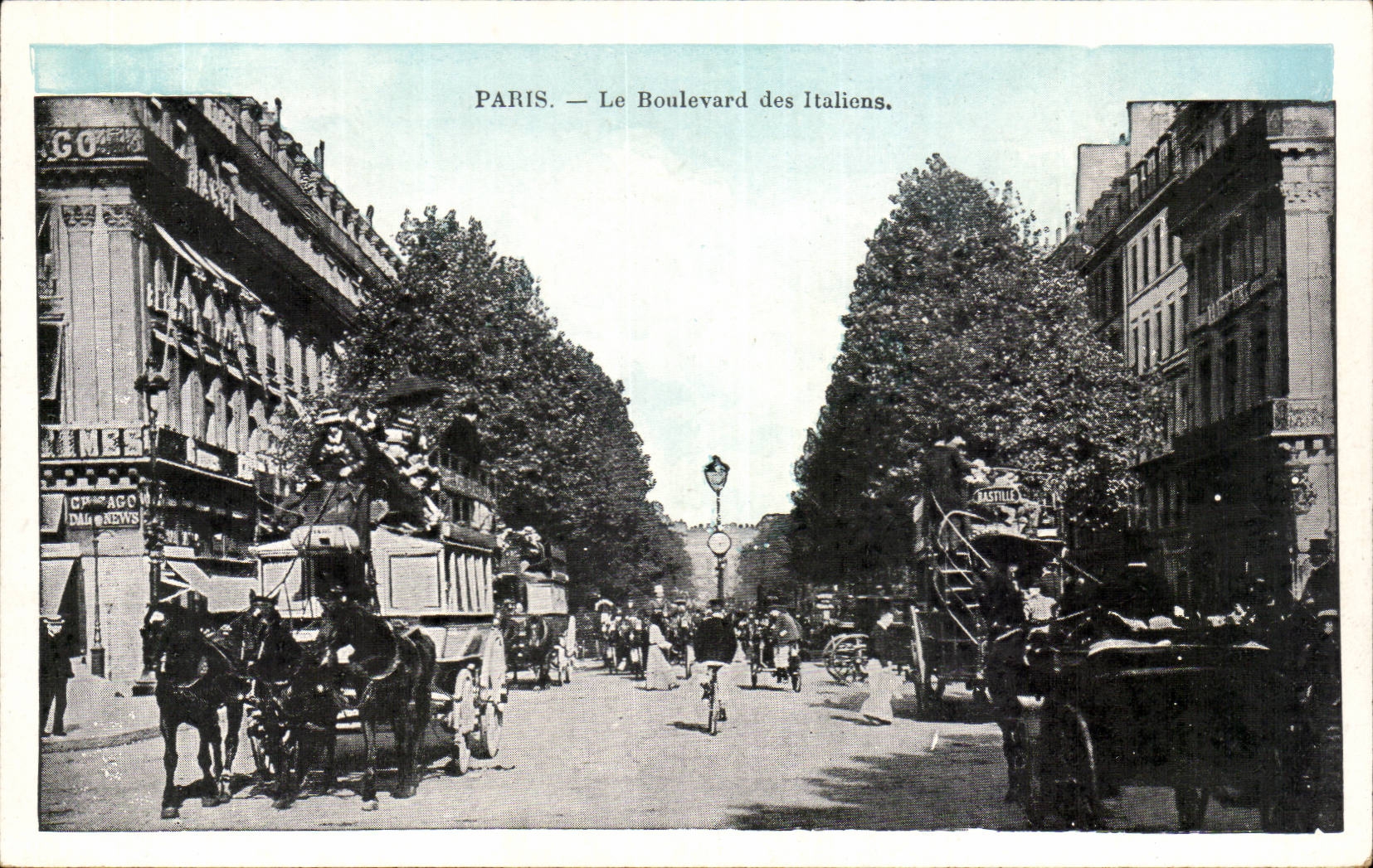 Paris CPA Le boulevard des italiens 