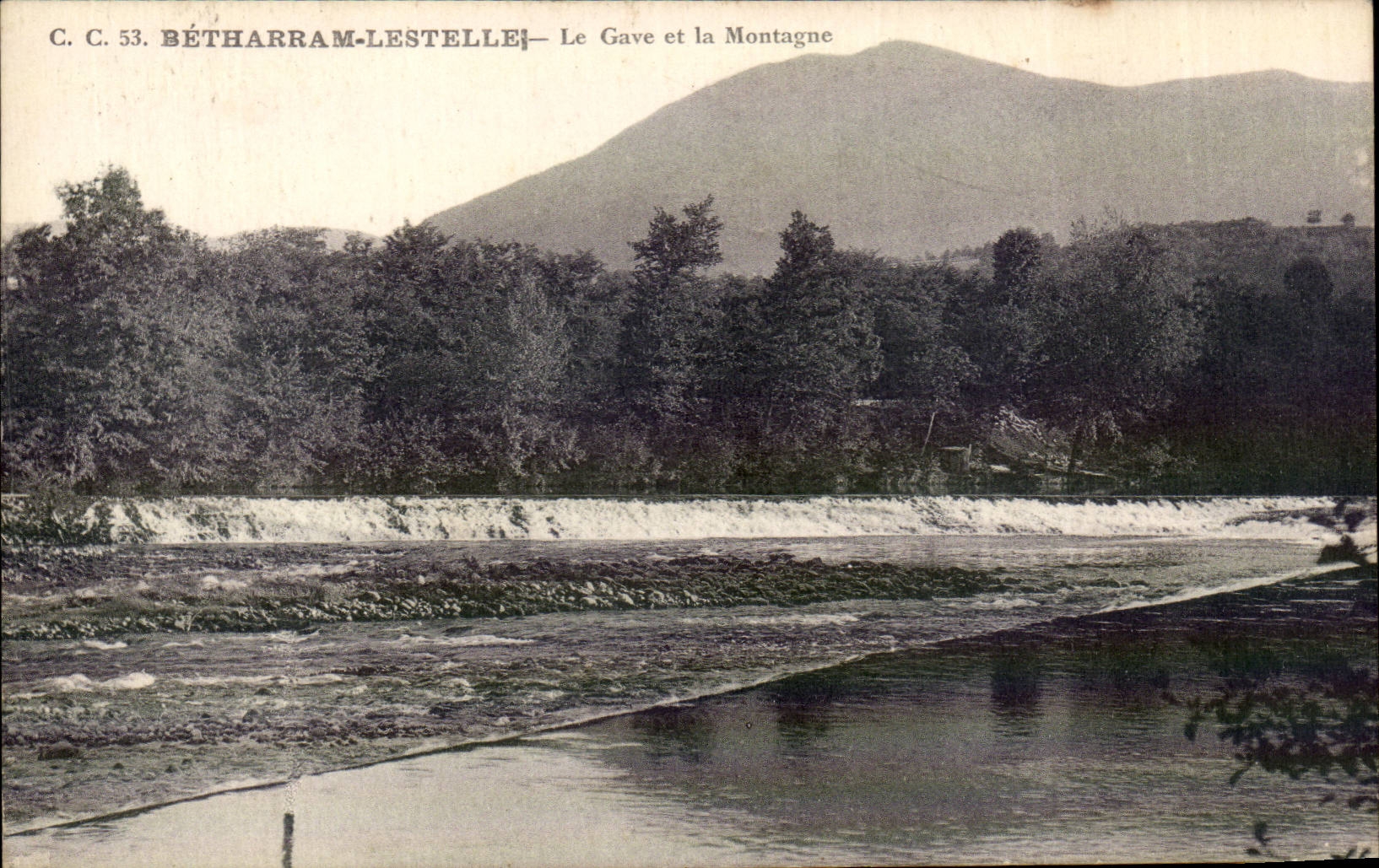 CPA Betharram Lestelle Le Gave et la montagne