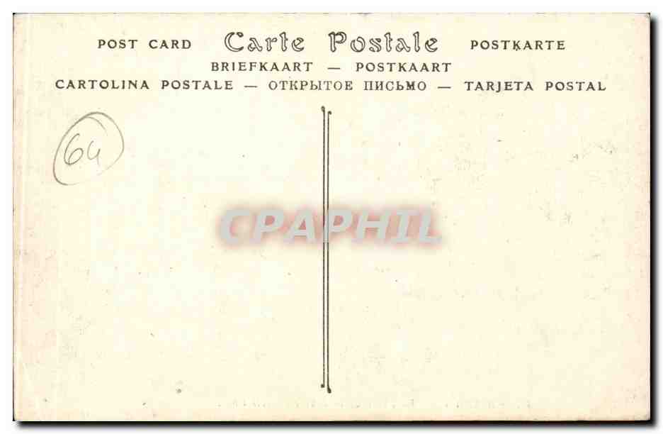 CPA Biarritz La place de la liberte — Verso