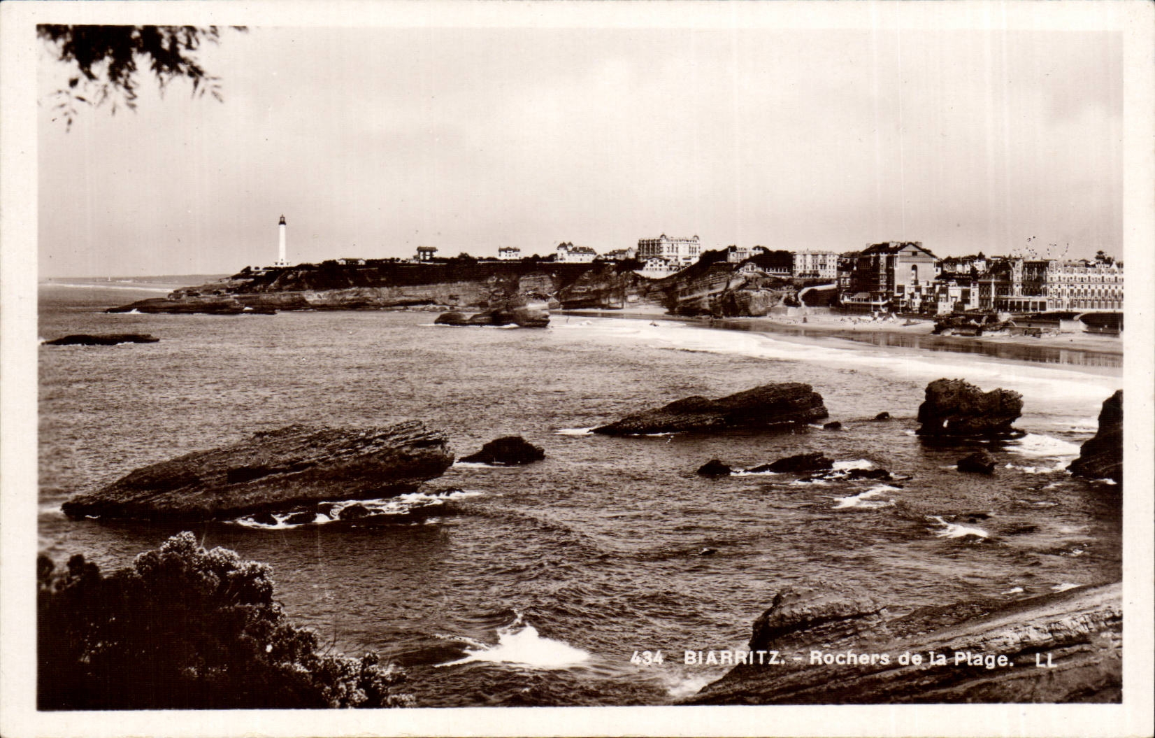 Biarritz — Rochers de la Plage — LL, n° 434