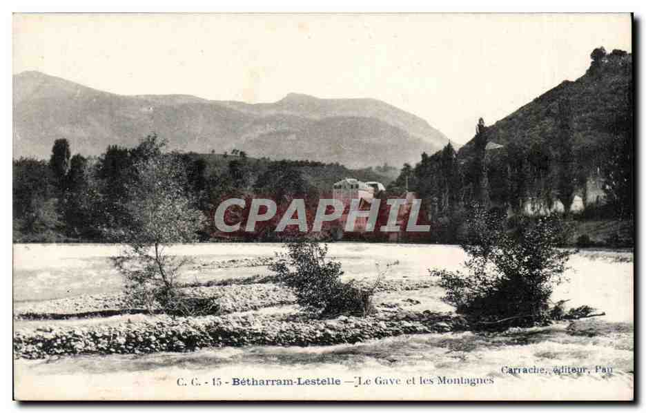 CPA Betharram lestelle Le Gave et les montagnes