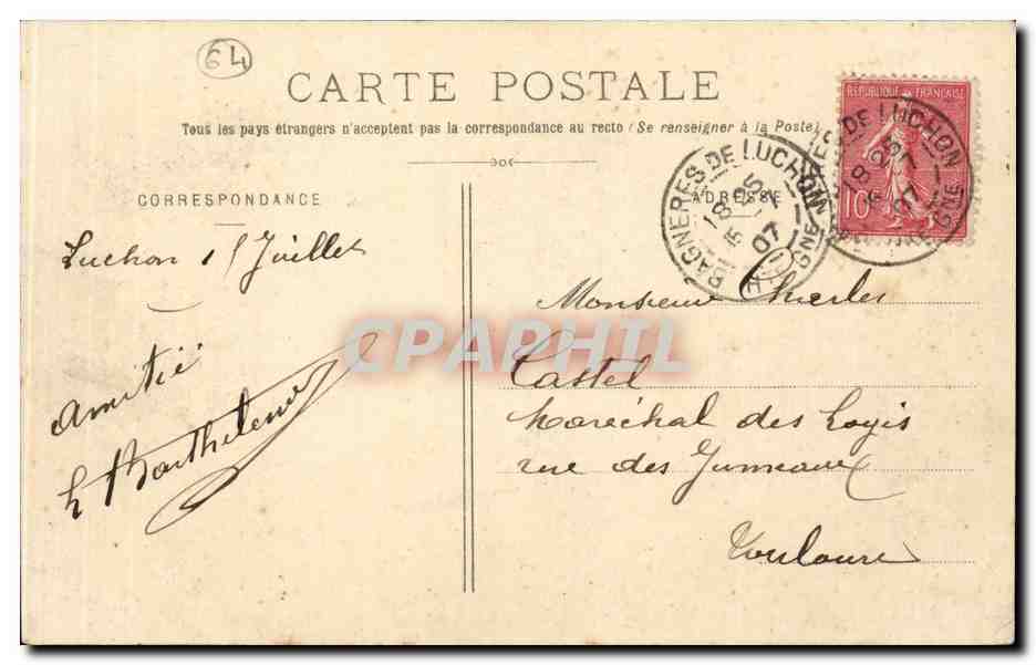 CPA Biarritz pittoresque Attention ! on nous photographie Folklore Costume — Verso
