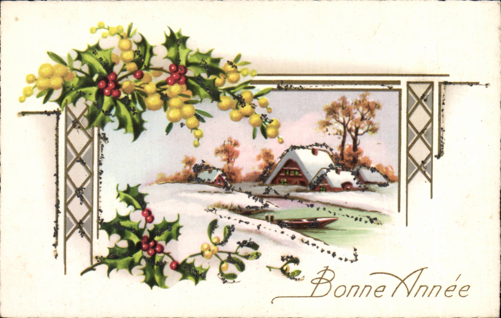 CPA Fantaisie Bonne annee